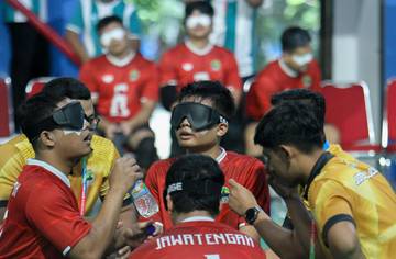 Tim Goalball Jateng Kalahkan Kalsel Dengan Skor Akhir 4-15 di Peparnas