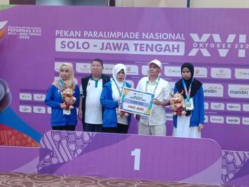Klasemen Semantara Perolehan Medali di Cabor Para Catur Peparnas
