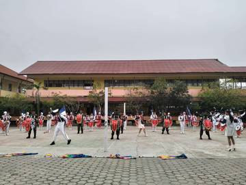 Atraksi Drum Band Gita Kirana SMPN 1 Sintang