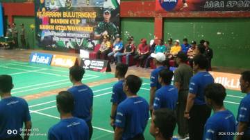Pembukaan Turnamen Badminton Dandim Cup Wonogiri 