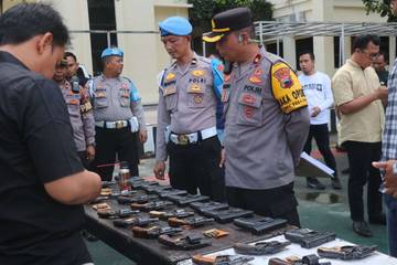 Awasi Penggunaan Senpi, Polres Karanganyar Lakukan Pengecekan