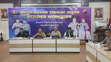 Release Akhir Tahun 2024 Polres Wonogiri