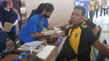 Cek Kesehatan Personil, Polres Wonogiri Gelar Rikkes Berkala