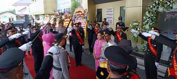 Prosesi Serah Terima Jabatan Kapolres Sukoharjo 