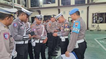 Tingkatkan Disiplin Anggota, Polres Wonogiri Gelar Gaktiplin
