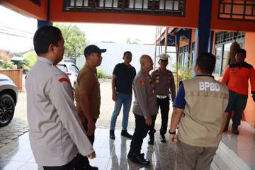 Waspada Cuaca Ekstrim, Kapolres Wonogiri Koordinasi Dengan BPBD Kabupaten