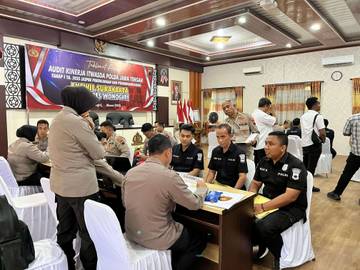 Polres Wonogiri Terima Kunjungan Tim Audit Itwasda Polda Jateng