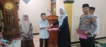 Warga Sambut Hangat Tarling Polsek Selogiri