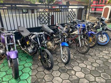 Patroli Antisipasi Balap Liar, 7 Motor Diamankan Polres Wonogiri