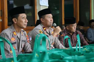 50 Paket Sembako Disalurkan Polres Wonogiri untuk Warga Kurang Mampu