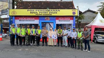 Kapolres Wonogiri Cek Pospam Lebaran 2025 