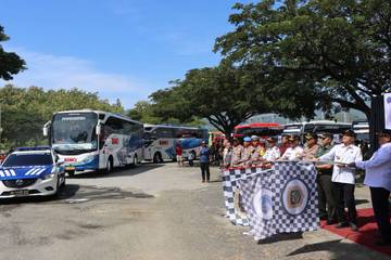 Pemberangkatan Mudik Balik dari Wonogiri ke Jabodetabek 
