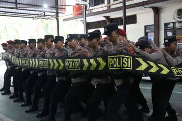Polres Wonogiri Asah Kemampuan Kompi Dalmas
