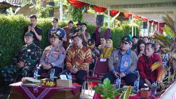 Polres Wonogiri Dukung Peresmian Sumur Pantek Pertanian