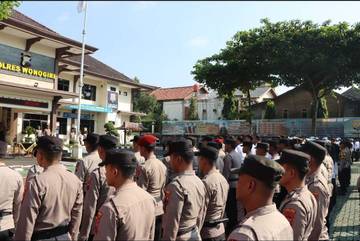 Kapolres Wonogiri Pimpin Apel Siaga Pengamanan May Day