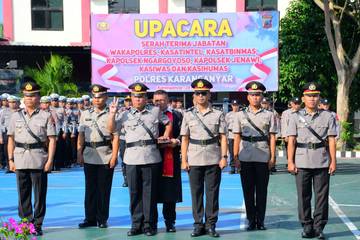 Perwira Baru Warnai Jabatan Strategis Polres Karanganyar