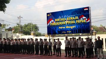 Pelepasan Bintara Remaja OAP di Polres Wonogiri