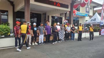Polres Wonogiri Gelar Olahraga Bersama