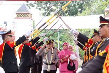 Farewell Parade Pisah Sambut Kapolres Wonogiri