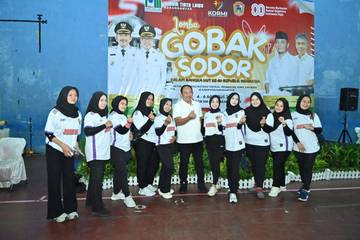 HUT RI ke-80, Pemkab Gelar Lomba Gobak Sodor