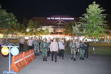 Polres Karanganyar Gelar Patroli Gabungan Skala-Besar