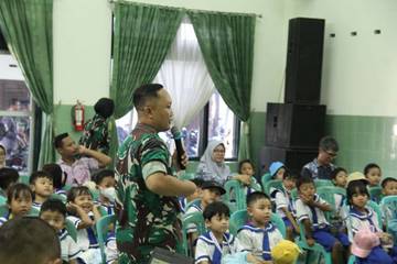 Kodim 0723/Klaten Terima Kunjungan Edukatif TK Speak First  