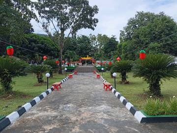 Taman Kota Tahuna Disulap Bernuansa Imlek Kampung China