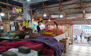 Harga Cabe di Pasar Ampera Siau Timur Turun