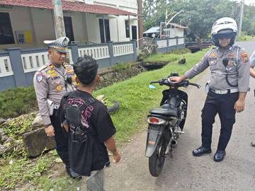 Polres Sangihe Gelar Operasi Target Knalpot Brong 