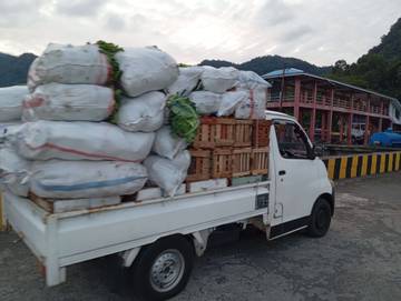 Bahkan strategis dan Bahan Pokok Tiba di Tahuna