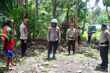 Polres Sangihe Dukung Program Nasional Ketahanan Pangan 