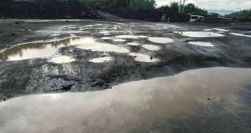 Jalan di Lokasi Batu Awang Siau Rawan Kecelakaan