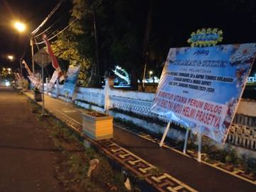 Baliho Ucapan Selamat Kepada Pemimpin Baru Kabupaten Sangihe