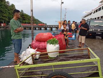 Bahan Pokok Sektor Rempah-rempah Tiba di Tahuna