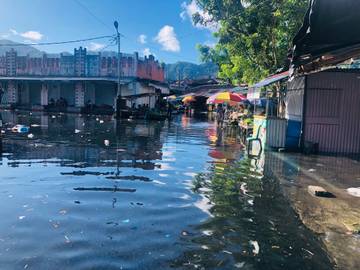 Fenomena Alam Banjir Rob Ikut Dirasakan Warga Tahuna