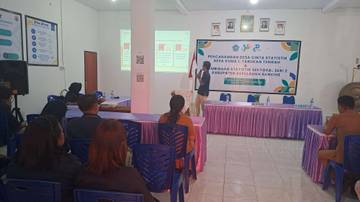 BPS Sangihe Gelar Sosialisasi Pencanagan Desa Cantik 