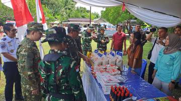 Kodim 1301 Sangihe Gelar Upacara Penutupan TMMD 