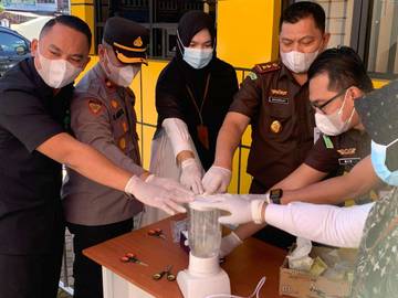 Pemusnahan Barang Bukti Kejahatan oleh Kejari Aceh Tengah