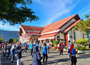 Kegiatan Gerak Jalan Santai Oleh Kesbangpol Aceh Tengah