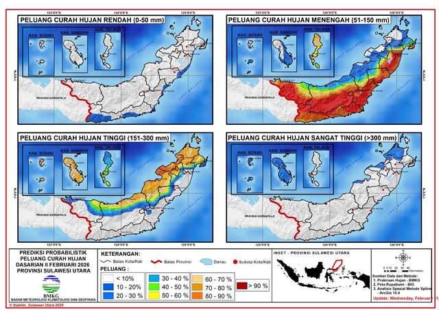 Peringatan Cuaca Dasarian di Sulut