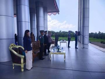 Danlanal Melonguane Irup Harkitnas ke 116 di Talaud