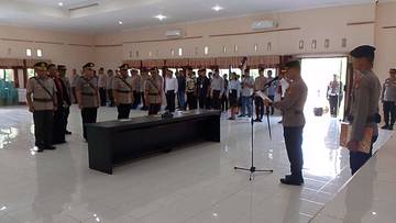 Kapolres Talaud Pimpin Pengukuhan Wakapolres dan Sertijab Dua Kapolsek