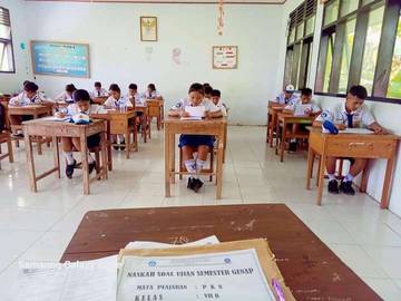 Ujian Semester Genap SMP N 1 Damai Berakhir