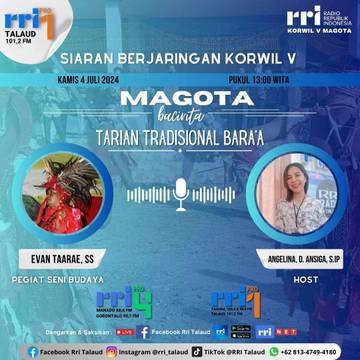 Magota Bacerita Siaran Berjaringan Budaya Korvil V RRI Talaud 