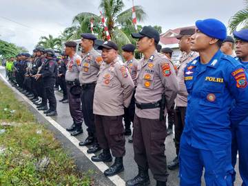 Pengamanan Sidang Putusan Musyawarah Terbuka Penyelesaian Sengketa Pemilu