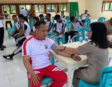 Korps Bhayangkara di Talaud Jalani Pemeriksaan Kesehatan