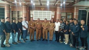 Insan Pers Audensi Dengan Pjs Bupati