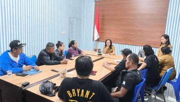 Kominfo Talaud Bahas Kerjasama Dengan Awak Media
