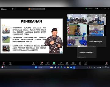 Lanal Melonguane Zoom Meeting Dengan Pangkoarmada II