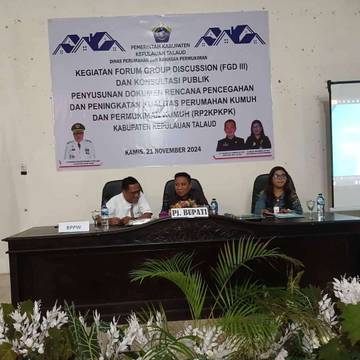Pemda Talaud dan BPPW Gelar RP2KPKPK